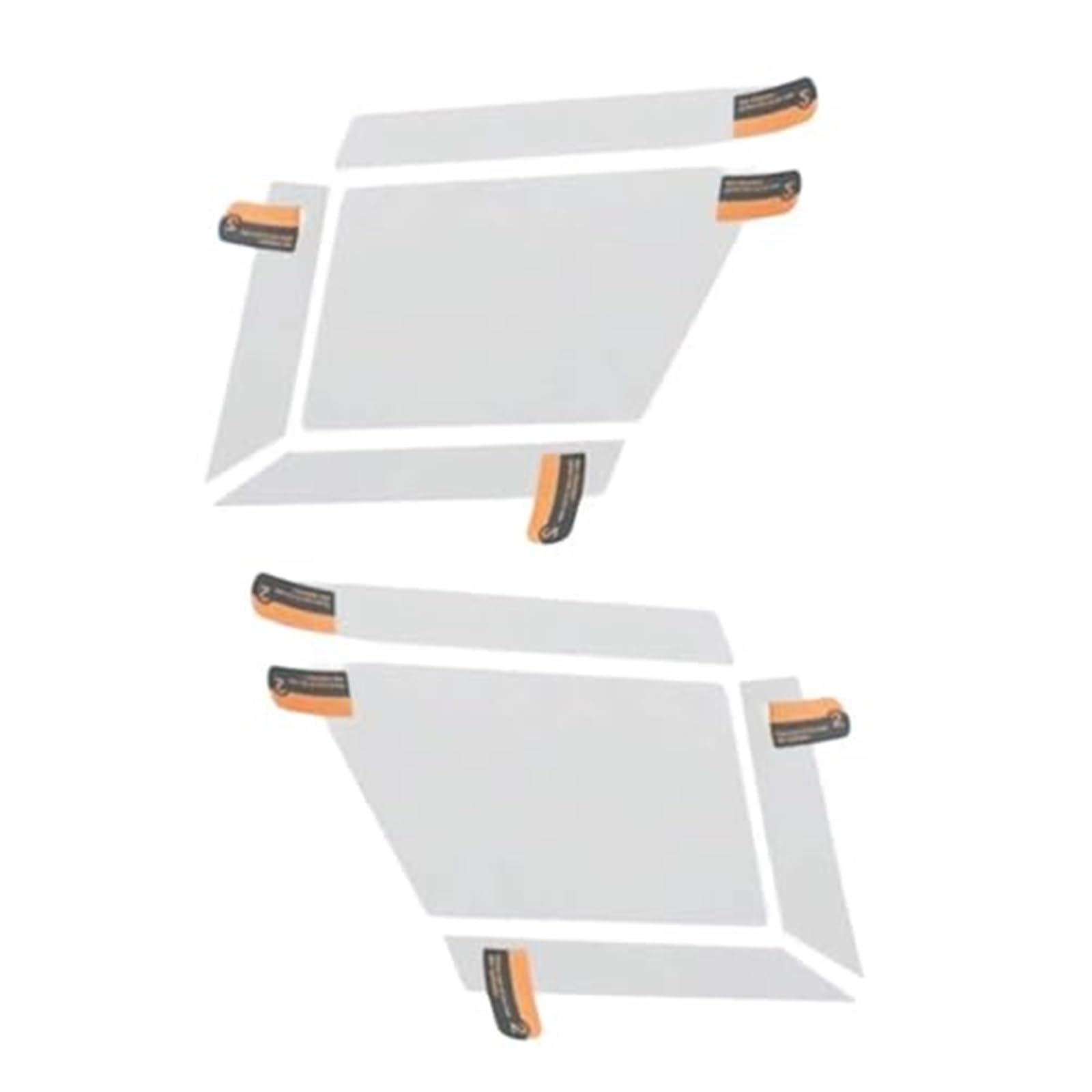 XEBRAD Displayschutzfolie, 2 x Motorrad-Armaturenbrett-Displayschutzfolie, for Tracer 9 GT-Teile Displayschutzfolie für das Armaturenbrett von XEBRAD