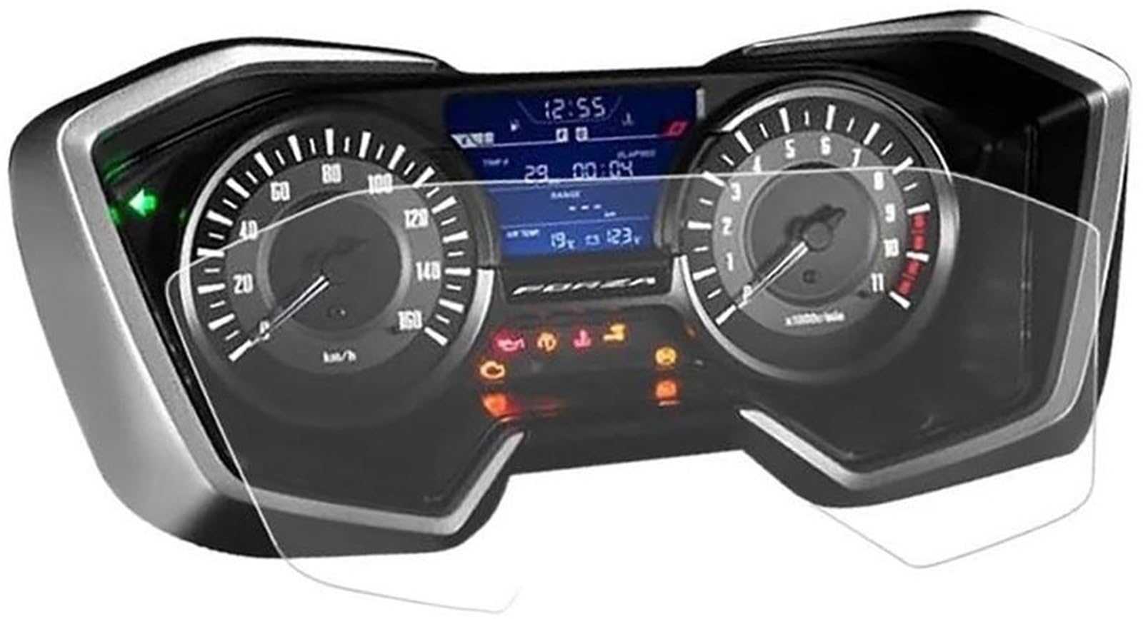 XEBRAD Displayschutzfolie, Motorradteil, Instrumentenschutzfolie, Armaturenbrett-Displayschutzfolie, für, forza350 Nss350 2023, forza Nss 350 125 250 300 Displayschutzfolie für das Armaturenbrett(BLAC von XEBRAD