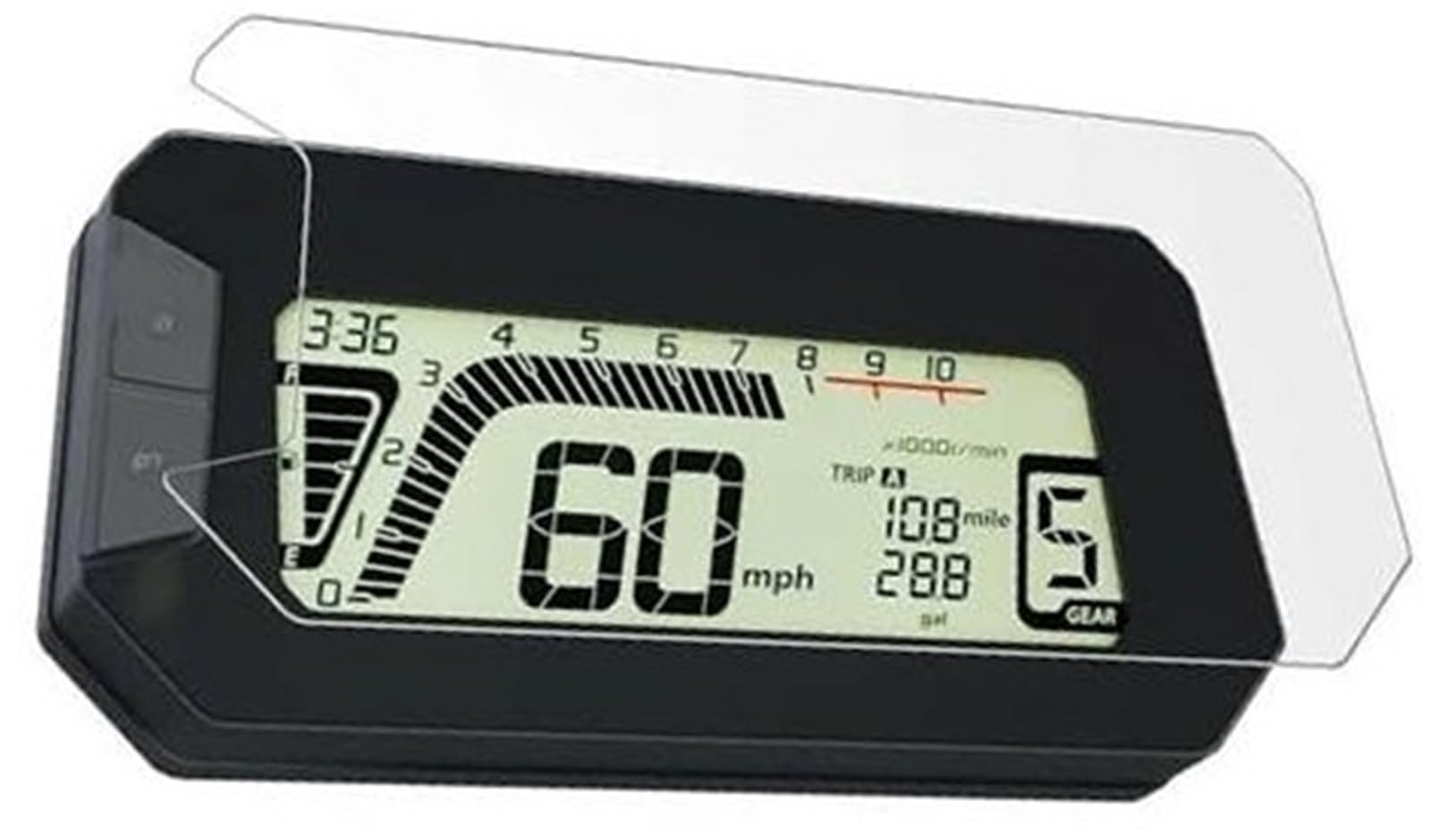 XEBRAD Displayschutzfolie, for CB300F CB 300F 2023 Motorradzubehör Scratch Cluster Screen Displayschutzfolie für das Armaturenbrett(Black 1 Sets) von XEBRAD