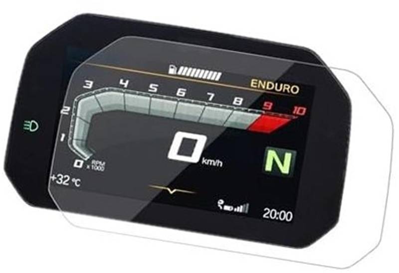 XEBRAD Displayschutzfolie, for F900R F900XR 2020 Cluster-Kratzschutzfolie Displayschutzfolie Motorradzubehör Displayschutzfolie für das Armaturenbrett(Black 1 Set) von XEBRAD