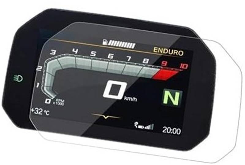 XEBRAD Displayschutzfolie, for F900R F900XR 2020 Cluster-Kratzschutzfolie Displayschutzfolie Motorradzubehör Displayschutzfolie für das Armaturenbrett(Black 2 Set) von XEBRAD