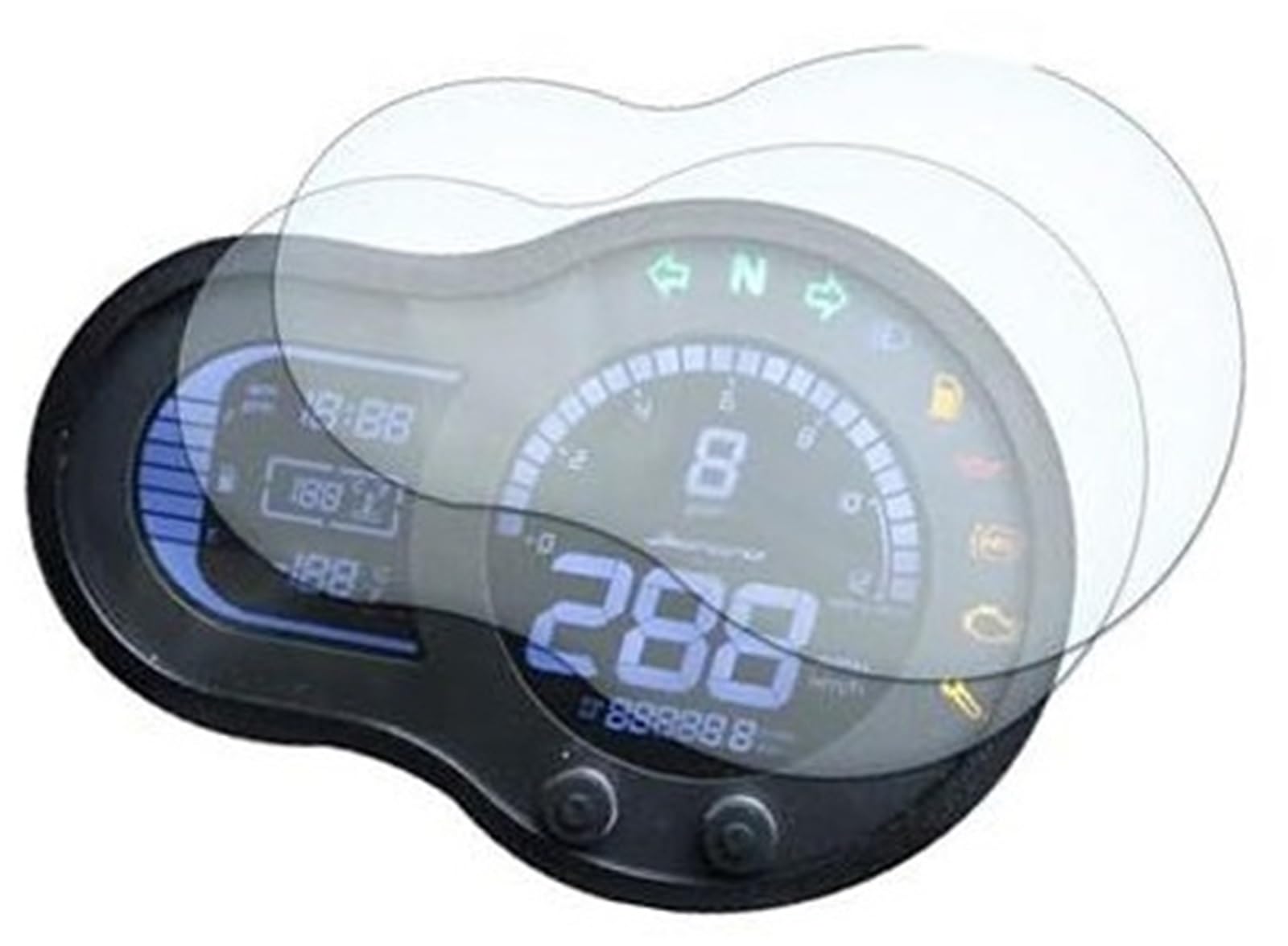 XEBRAD Displayschutzfolie, for Leoncino 500 Motorrad-Cluster, Kratzschutzfolie, Armaturenbrett-Tachometer-Bildschirmaufkleber Displayschutzfolie für das Armaturenbrett von XEBRAD