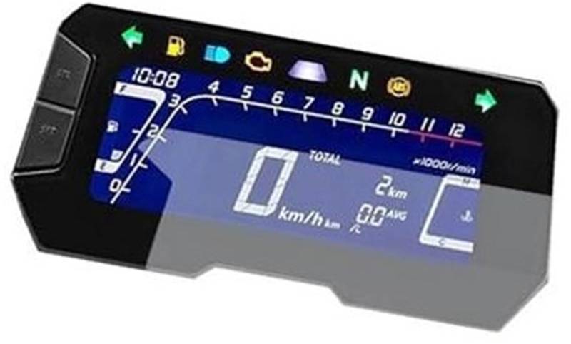 XEBRAD Displayschutzfolie Motorrad Cluster Kratzschutzfolie Displayschutzfolie, for CB125R 2018-2022 CB150R CB250R CB300R 2018-2022 2021 2020 Displayschutzfolie für das Armaturenbrett(Black 2PCS) von XEBRAD