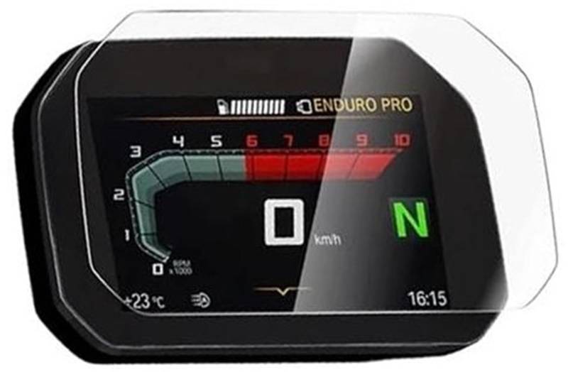 XEBRAD Displayschutzfolie Motorrad Cluster Scratch Cluster Displayschutzfolie Schutzfolie, for C400X F900R F900XR S1000RR S1000XR M1000RR 2018+ Displayschutzfolie für das Armaturenbrett(Black 1 Set) von XEBRAD