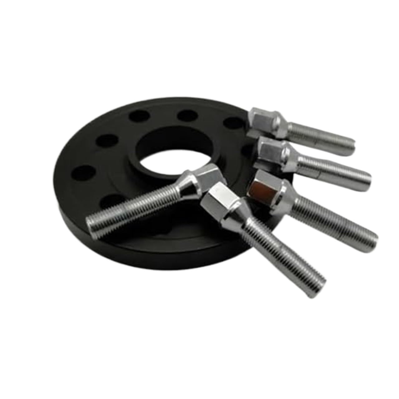 XEBRAD Distanzstücke, Spurverbreiterungen 5x112 Hubcentric 66.6 Autozubehör 20mm Aluminium-Radadapteranzug, for, Auto-Separadores-Shims-Platte Auto-Radnaben-Abstandshalter(Black 12mm) von XEBRAD