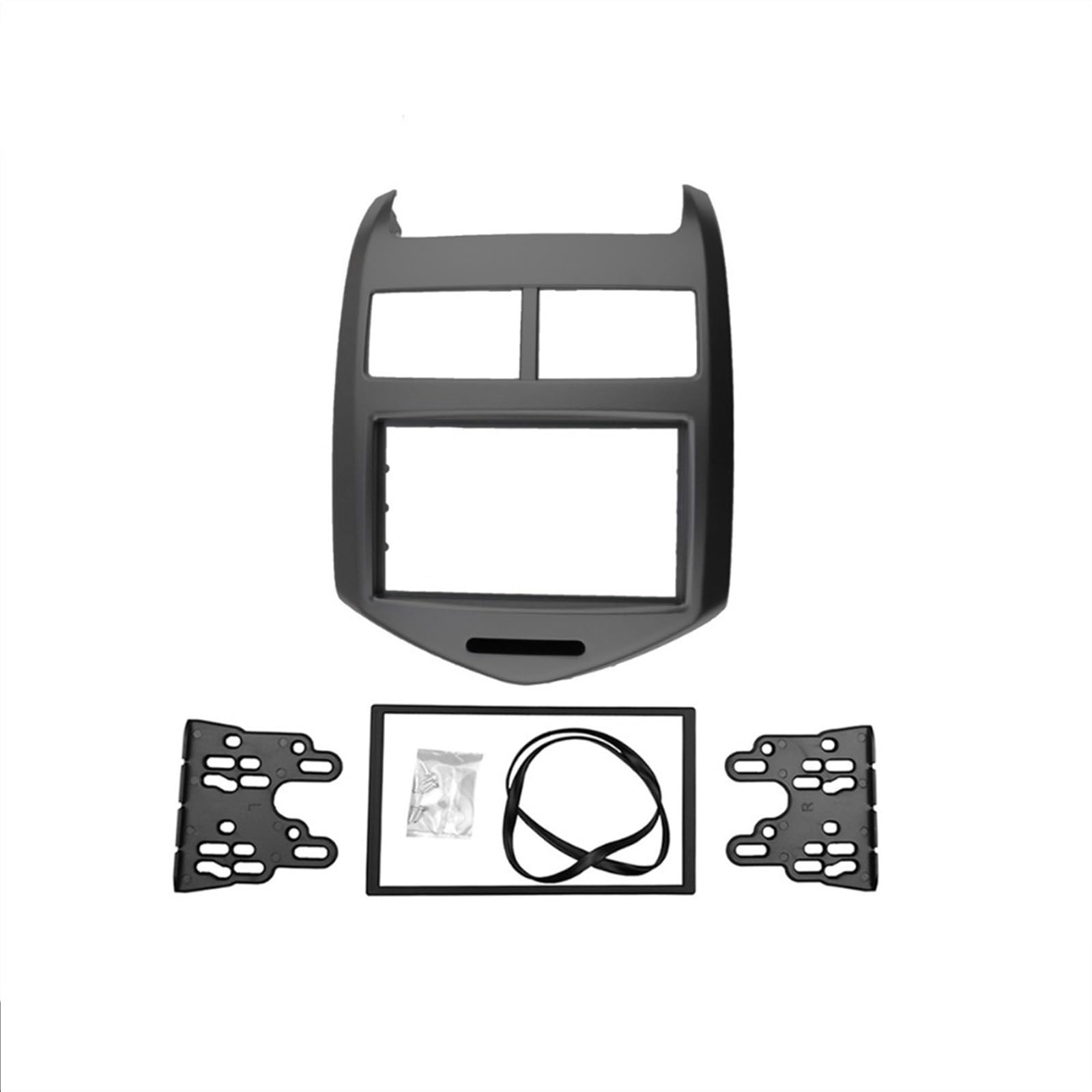 XEBRAD Doppel-DIN-Radioblende, for Chevrolet, Aveo Holden TL Barina 2011+, DVD-Stereo-Panel, Armaturenbrett-Montage, Einbaurahmen, Blende Kfz-Stereo-Panel-Kit(178X100 mm) von XEBRAD