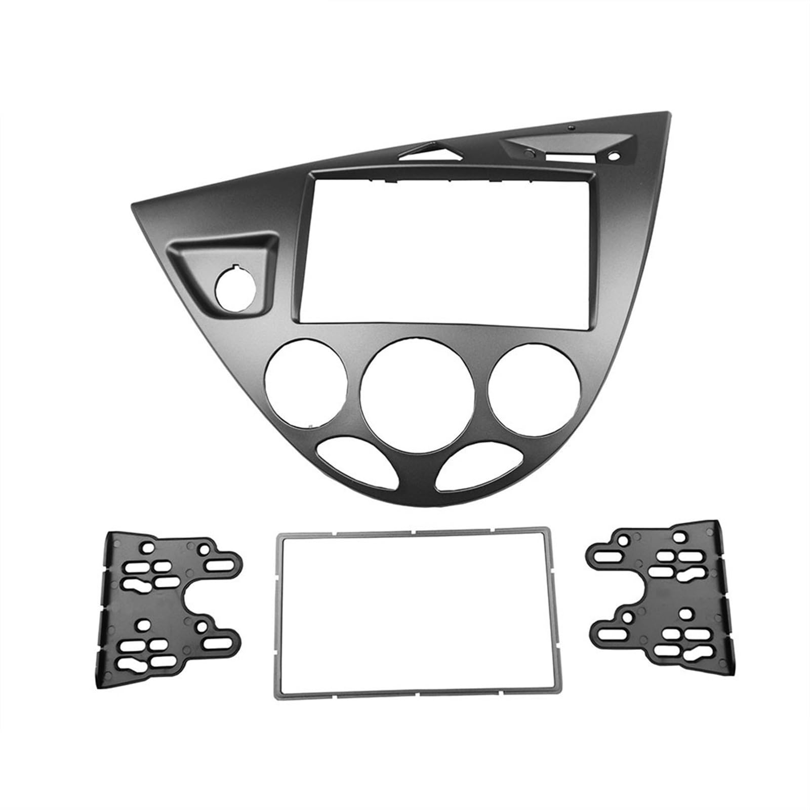 XEBRAD Doppel-DIN-Stereo-Panel, for Ford, for Fiesta, for Focus, Fascia 1998-2004 Radio-Umrüstung Armaturenbrett-Montage-Installations-Trim-Kit-Front Kfz-Stereo-Panel-Kit von XEBRAD