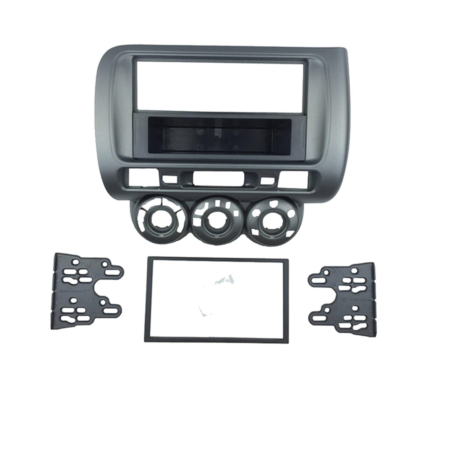 XEBRAD Eine Doppel-DIN-Blende for Jazz, Radio-DVD-Stereo-CD-Panel, Armaturenbrett-Montage, Installationsblende, Blenden-Kit, Frontrahmen, Blende Kfz-Stereo-Panel-Kit(Left Wheel Drive) von XEBRAD