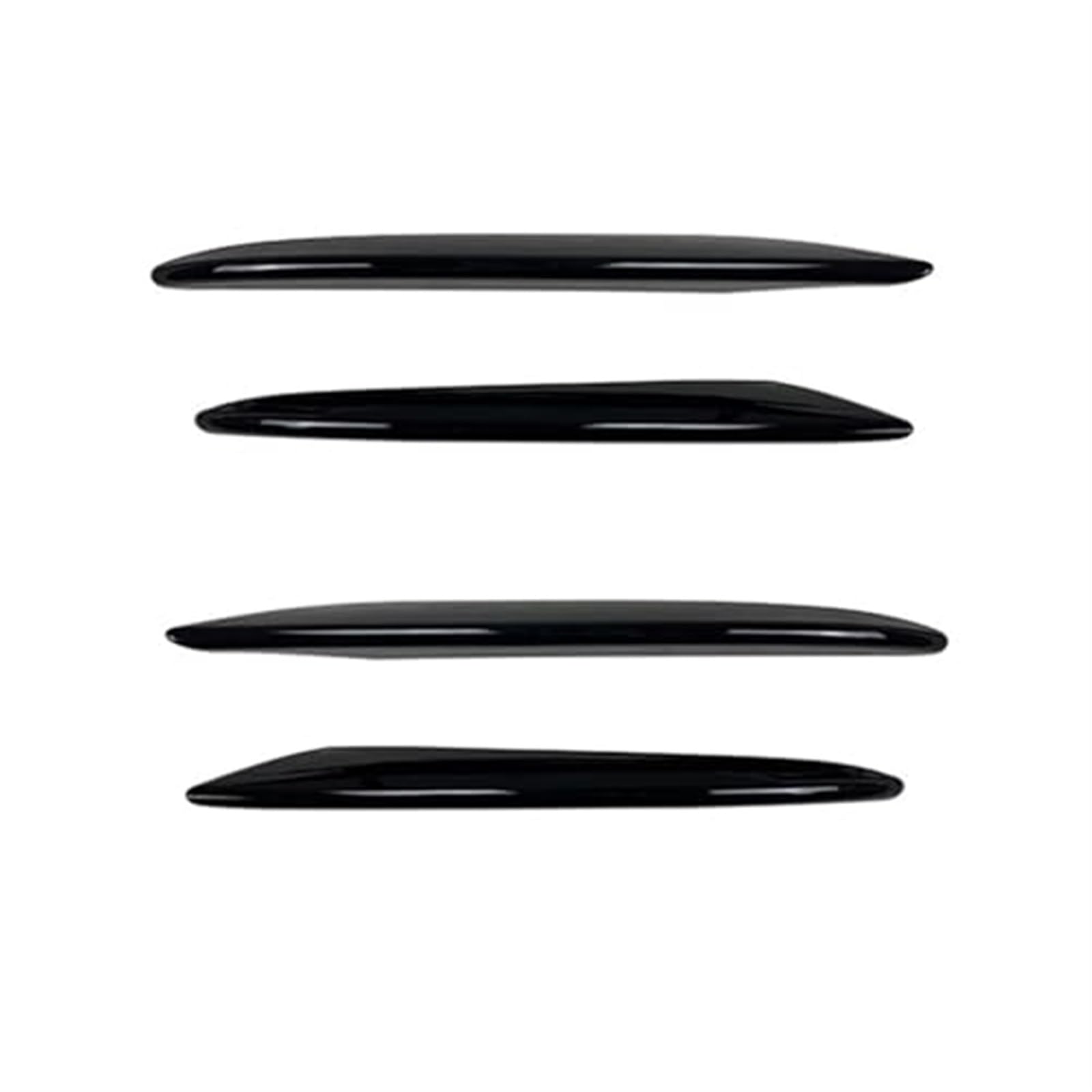 XEBRAD Frontstoßstangen-Lippensplitter, Nebelscheinwerfer-Kühlergrill-Abdeckung, Zierleiste, for, Zubehör E-Klasse W213 E200 E260 E300 2016–2020 Frontspoiler Auto-Frontstoßstangenlippe(Black Glossy B von XEBRAD