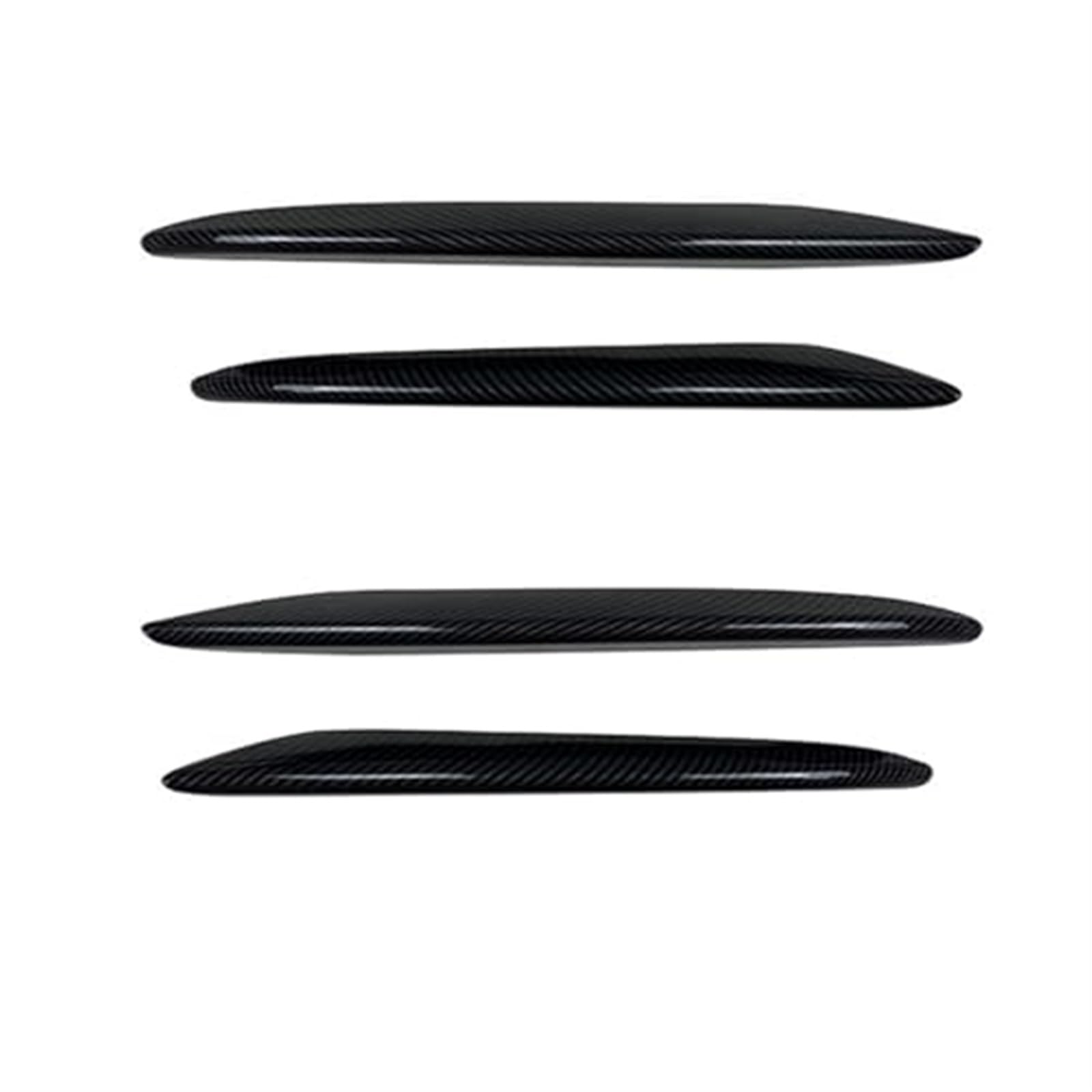 XEBRAD Frontstoßstangen-Lippensplitter, Nebelscheinwerfer-Kühlergrill-Abdeckung, Zierleiste, for, Zubehör E-Klasse W213 E200 E260 E300 2016–2020 Frontspoiler Auto-Frontstoßstangenlippe(Black Carbon L von XEBRAD