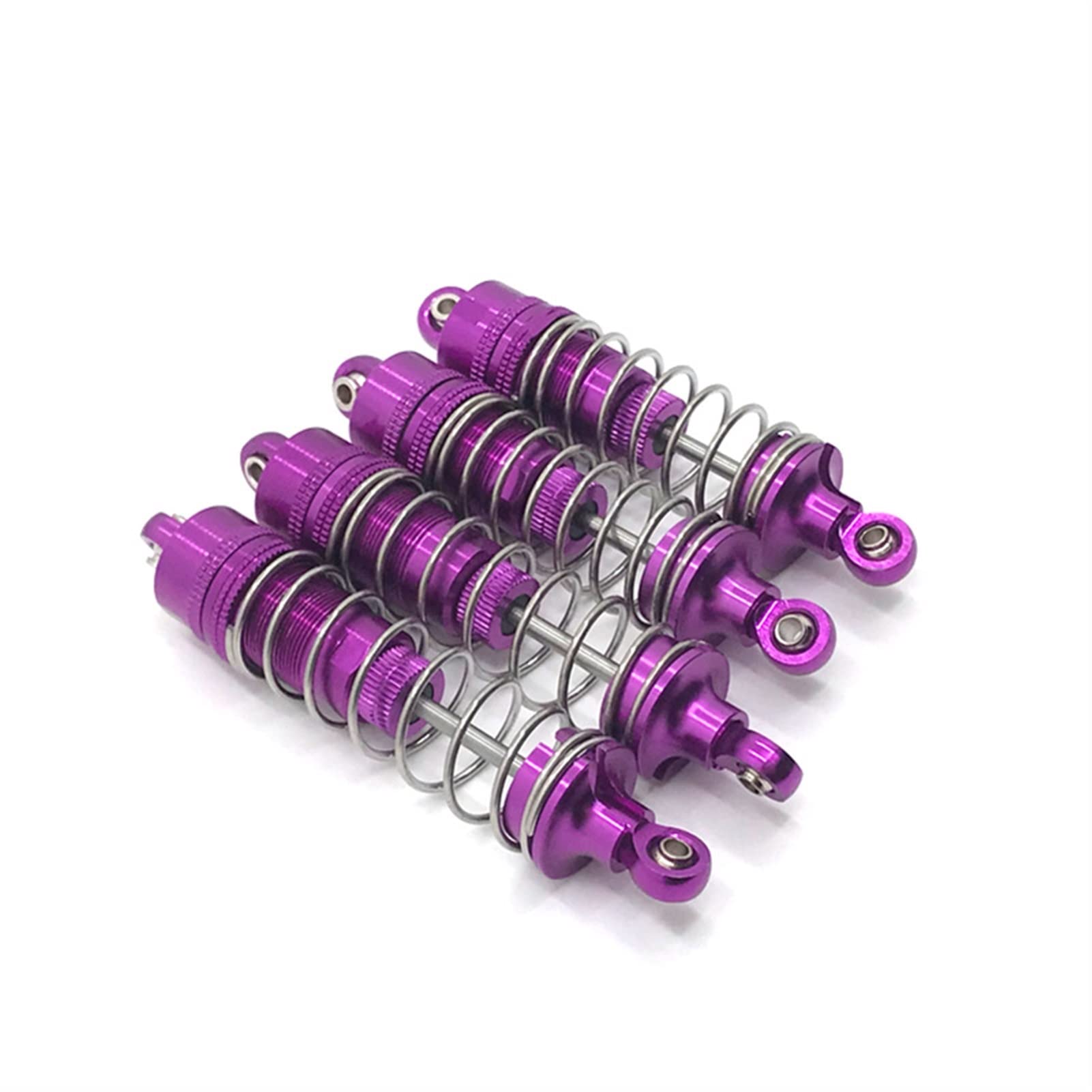 XEBRAD Metall-Modifikationsteile, hydraulische Stoßdämpferteile aus Metall vorne und hinten, for WLtoys, 1/10 104001 RC-Auto Auto-Stoßdämpferhalterung(Purple) von XEBRAD