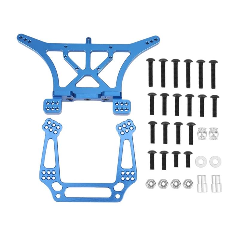 XEBRAD Metall-Stoßdämpfer-Set vorne und hinten, 1/10, for Traxxas, 2WD Slash Rustler Stampede Bandit VXL Auto-Stoßdämpferhalterung von XEBRAD