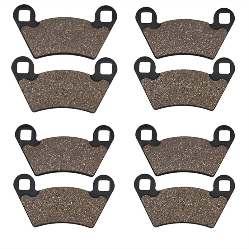 XEBRAD Motorrad-Bremsbeläge vorne und hinten, for Polaris, Ranger XP 700 4x4 2006-2008 Austausch der Motorradbremsbeläge(4pairs) von XEBRAD