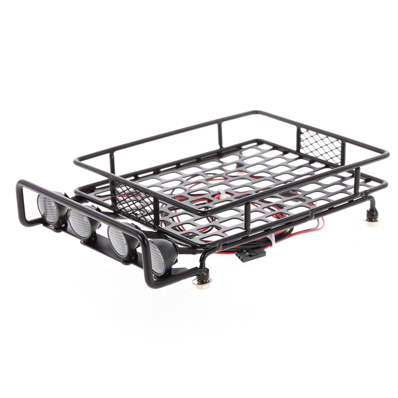 XEBRAD RC Auto LKW Dach Rack Gepäck Träger 1/10 RC Rock Crawler, for Axial, SCX10 D90 110Traxxas TRX-4, for Tamiya, for HSP, Dachgepäckträger für Spielzeugautos von XEBRAD