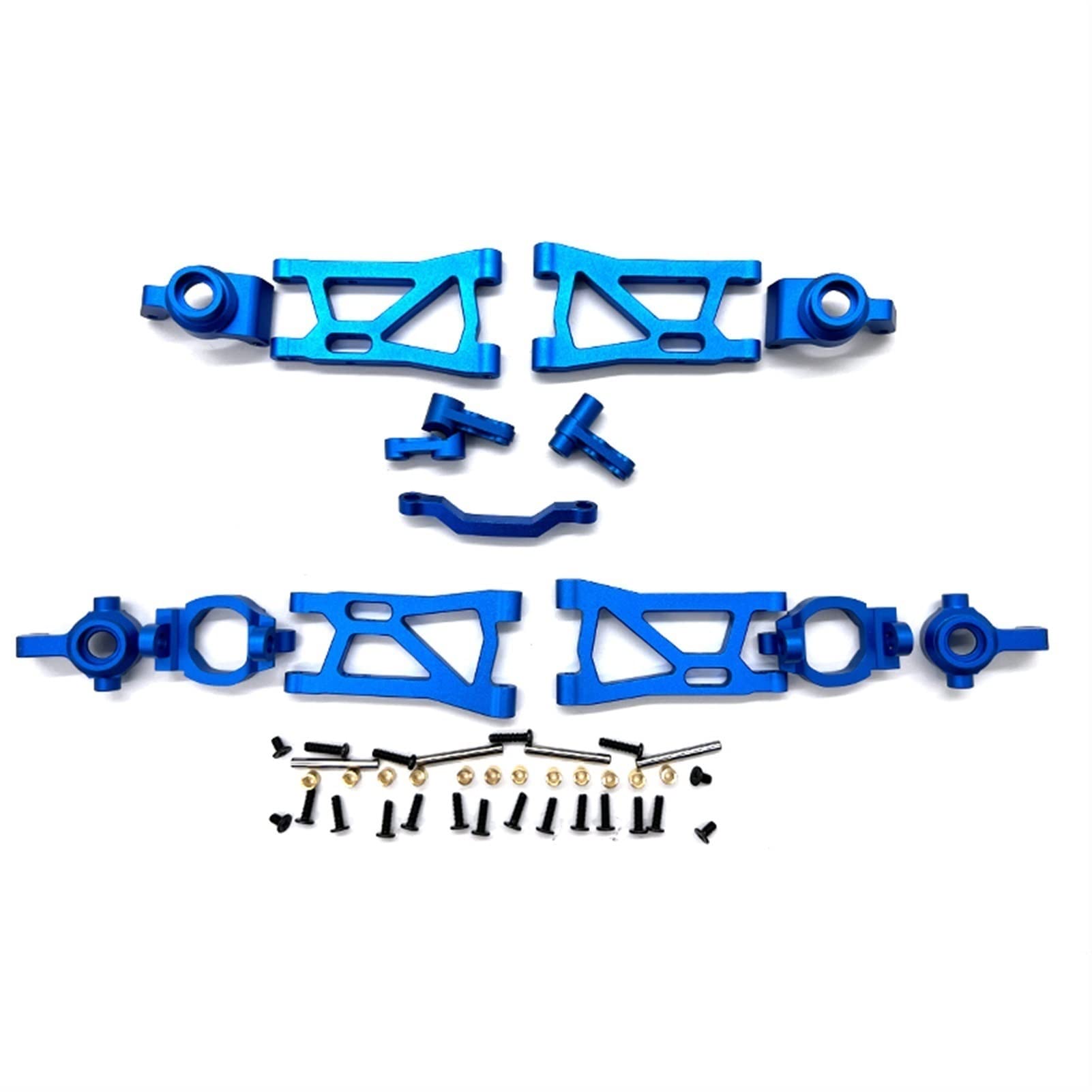 XEBRAD RC Auto Metall Upgrade Teile Schwinge Achse Halterung C Basis Lenkung Gruppe Cup 1/16 Buggy Remo Hobby Smax 1631 1635 1651 1655 Auto-Stoßdämpferhalterung(Blue) von XEBRAD