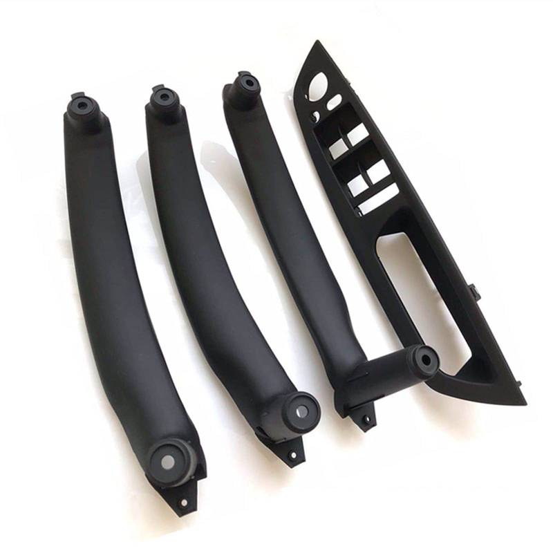 XEBRAD RHD Innentür Fensterheber Schalterabdeckung Zuggriff Innenverkleidung Ersatz, for, X5 X6 E70 E71 2007-2013 Abdeckung des Fensterheberschalters(4PCS Set Black) von XEBRAD