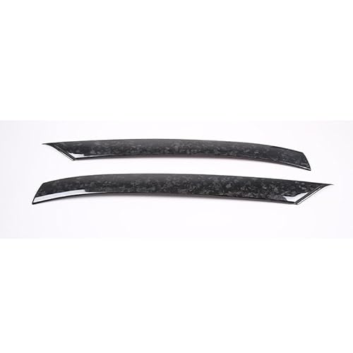 XEBRAD Real Carbon Fiber Auto Frontscheibe A-Säule Panel Abdeckung Trim Aufkleber, for Chevrolet, for Corvette C8 Stingray Z51 Z06 2020-2023 Formteil für A-Säule der Windschutzscheibe(Dark Grey) von XEBRAD