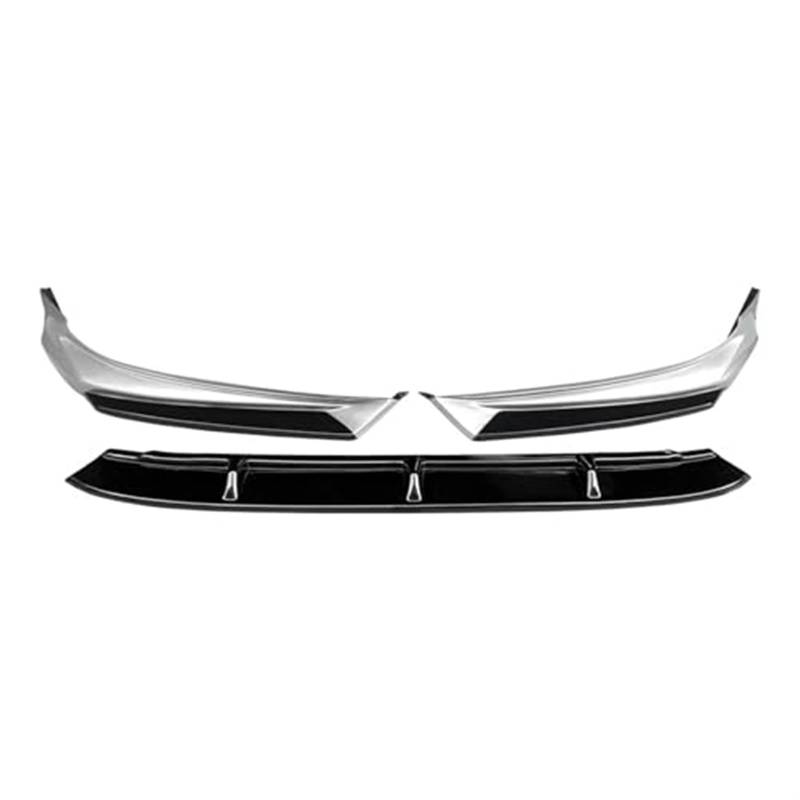 XEBRAD Refit Frontlippe Frontspoiler Frontstoßstange Anti-Kollision Anti-Kratz-Streifen glänzend schwarz, for Mazda, 6 2020 2021 ATEZA Frontspoiler Auto-Frontstoßstangenlippe(Black Painted White) von XEBRAD