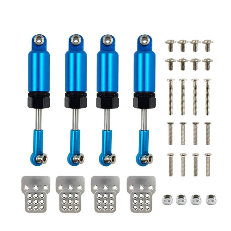 XEBRAD Set Stoßdämpferverlängerung, for Sitz, 1/16 RC CAR WPL Truck Off Road Car C14 C24 Car Auto-Stoßdämpferhalterung(Blue) von XEBRAD