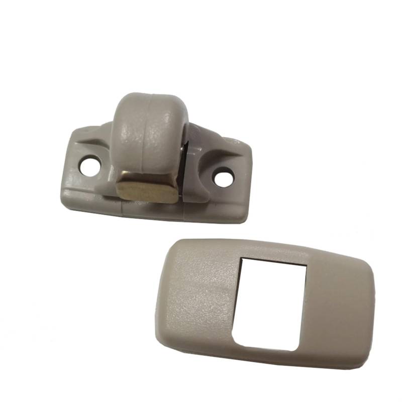 XEBRAD Sonnenblende Haken Clip Halterung Hange 1 stücke, for Golf, for Passat Polo, for Käfer, for Skoda, for Octavia, A5 Fabia Clip für Sonnenblende innen(Beige) von XEBRAD