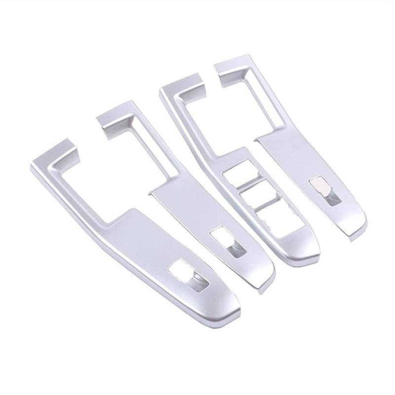 XEBRAD Türfenster-Armlehnenabdeckung, Schalterfeld, Zierleiste, ABS, for Ford, Escape Kuga 2020 2021, nur for Linkslenker geeignet Abdeckung des Fensterheberschalters(White) von XEBRAD