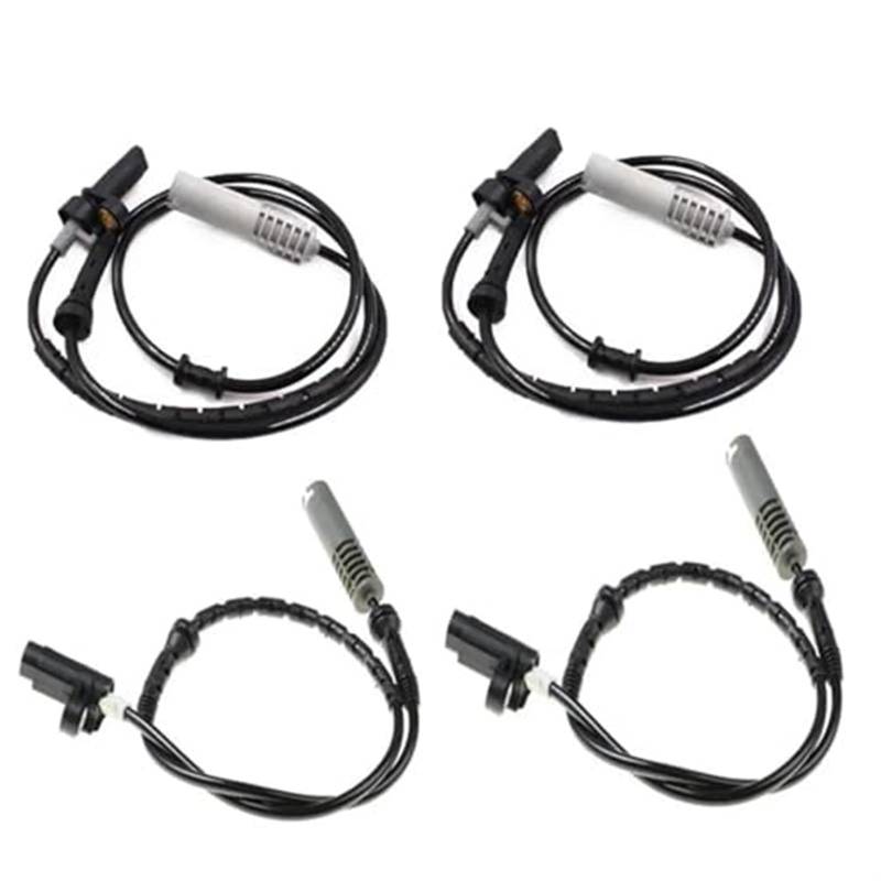 XEBRAD Vorne Hinten Links Rechts ABS Sensor, for, 7 Serie E38 740i 740iL 750iL 1995-1998 34521182076 34521182077 Geschwindigkeitssensor(Black 4PCS) von XEBRAD