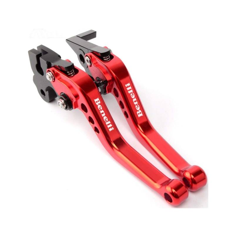 XEBRAD for Beneli Leoncino TNT300 TNT600 TNT302 TRK502 BN600 BN302, Motorräder Bremskupplungshebel Aluminium verstellbar Hohe Qualität Motorrad-Kupplungshebel(Red) von XEBRAD