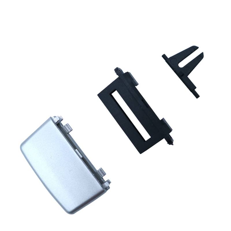 XEDLAMP 1PC A/C Air Outlet Black Label Clips Reparatursatz Klimaanlage Vent, for Mercedes-Benz, W212 E180 E200 E260 E280 E300 Lüftungsclip für Autos(Silver) von XEDLAMP