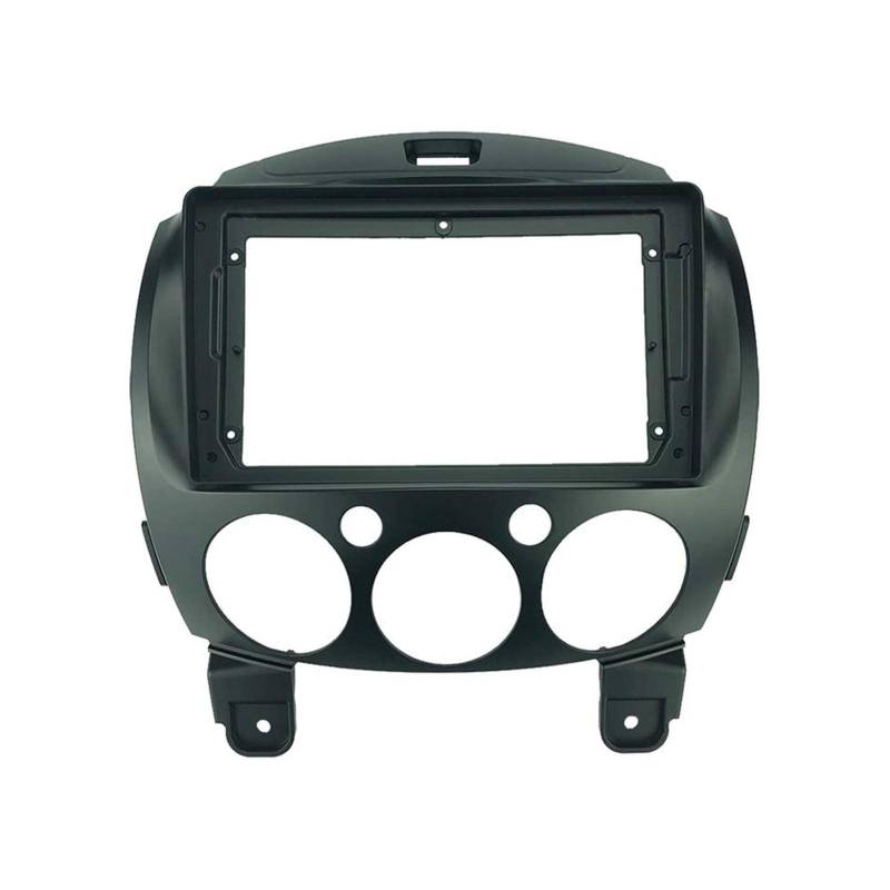 XEDLAMP 2 Din 9 Zoll Autoradio-Installations-DVD GPS Mp5 ABS PC Kunststoff Blende Armaturenbrett Flugzeugrahmen, for Mazda, 2 2010+ Dash Kit Auto-Stereo-Blende-Set von XEDLAMP