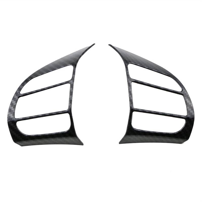 XEDLAMP 2 Stück Auto-Lenkrad-Abdeckungsrahmen-Trim-Insert-Aufkleber, for Hyundai, for Kauai, for Kona 2017 2018 2019 2020 2021 SUV-Autozubehör Auto-Lenkradaufkleber(Black) von XEDLAMP