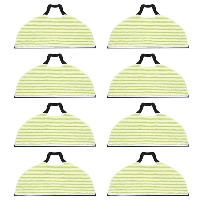 XEDLAMP 4/8 Stück Mopp-Pads, for Shark, for RV2610WA AV2610WA Staubsauger, Ersatz-Mikrofaser-Weichpads, trockene und nasse Bodenreinigung Roboter-Sauger-Wischpad(8 Pack) von XEDLAMP