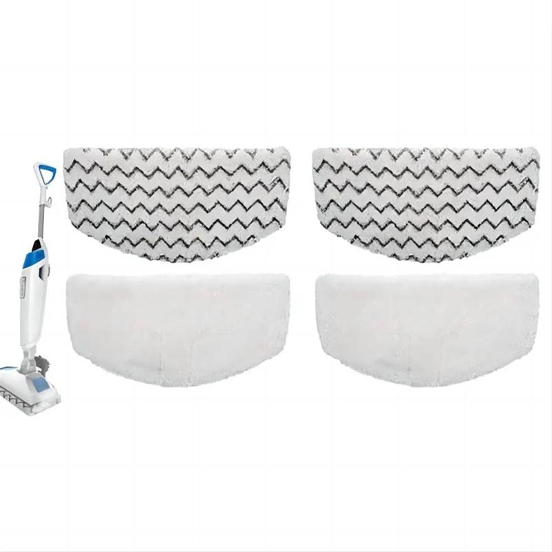 XEDLAMP 4 Stück Steam Mop Pads, for Bissell, for Powerfresh Steam Cleaner Mop 1940 1806 1544 1440 2075A Ersatz Roboter-Sauger-Wischpad von XEDLAMP