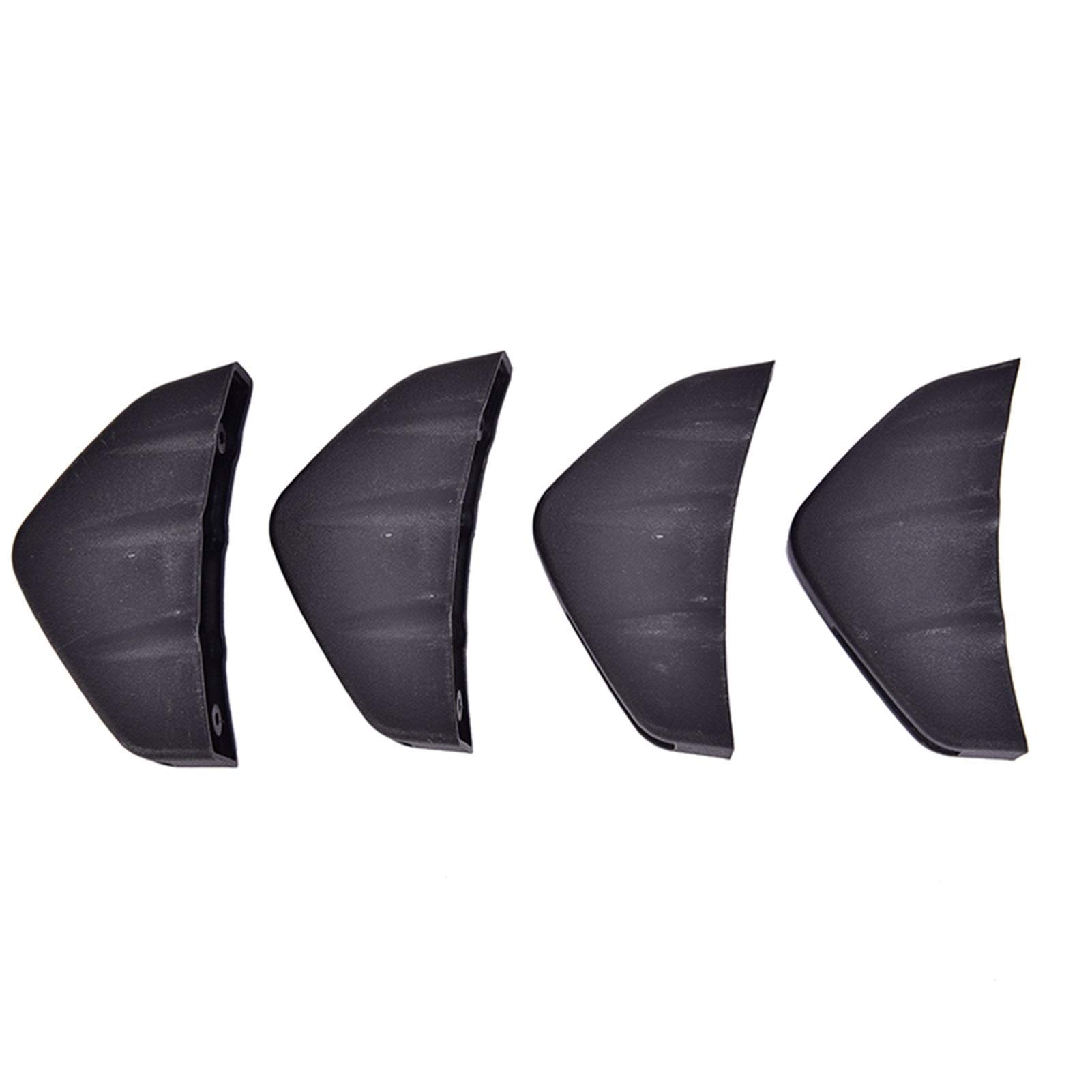 XEDLAMP 4Pcs Set Auto Hintere Stoßstange Lip Diffusor Fin 3 Flügel Spoiler Auto Zurück Bumpe Autospoiler-Zubehör von XEDLAMP