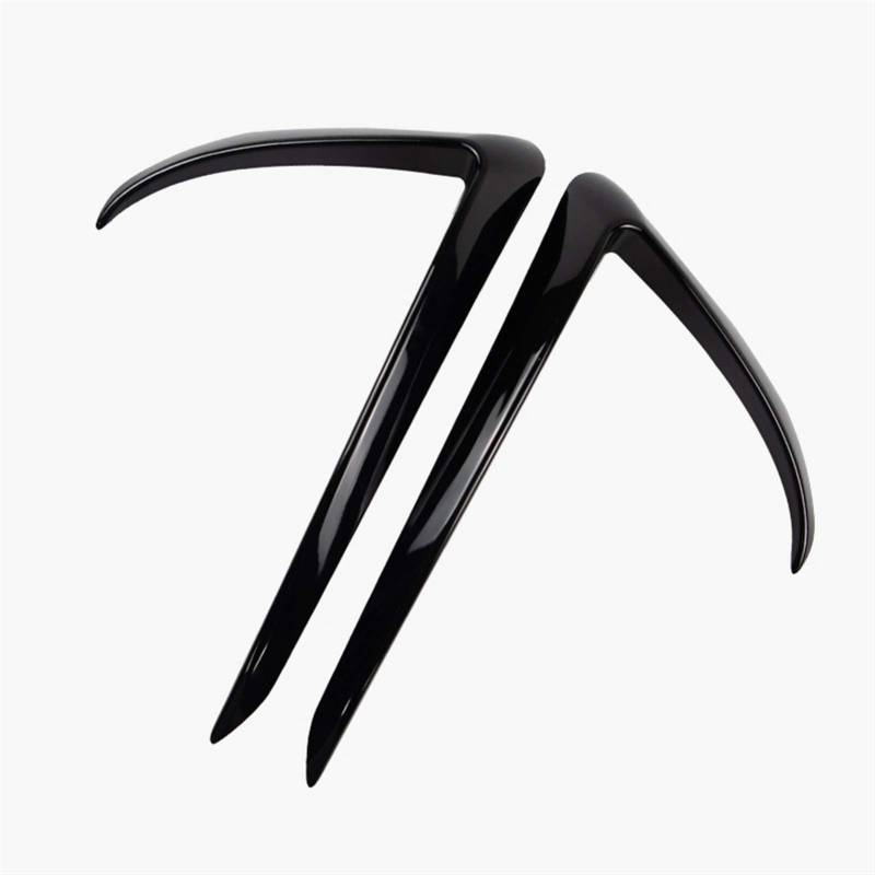 XEDLAMP ABS Auto Front Nebelscheinwerfer Stoßstange Splitter Lip Spoiler Diffusor Schutz Abdeckung Trim, for Tesla, Modell 3 2017 2018 2019 2020 Autospoiler-Zubehör(Black) von XEDLAMP