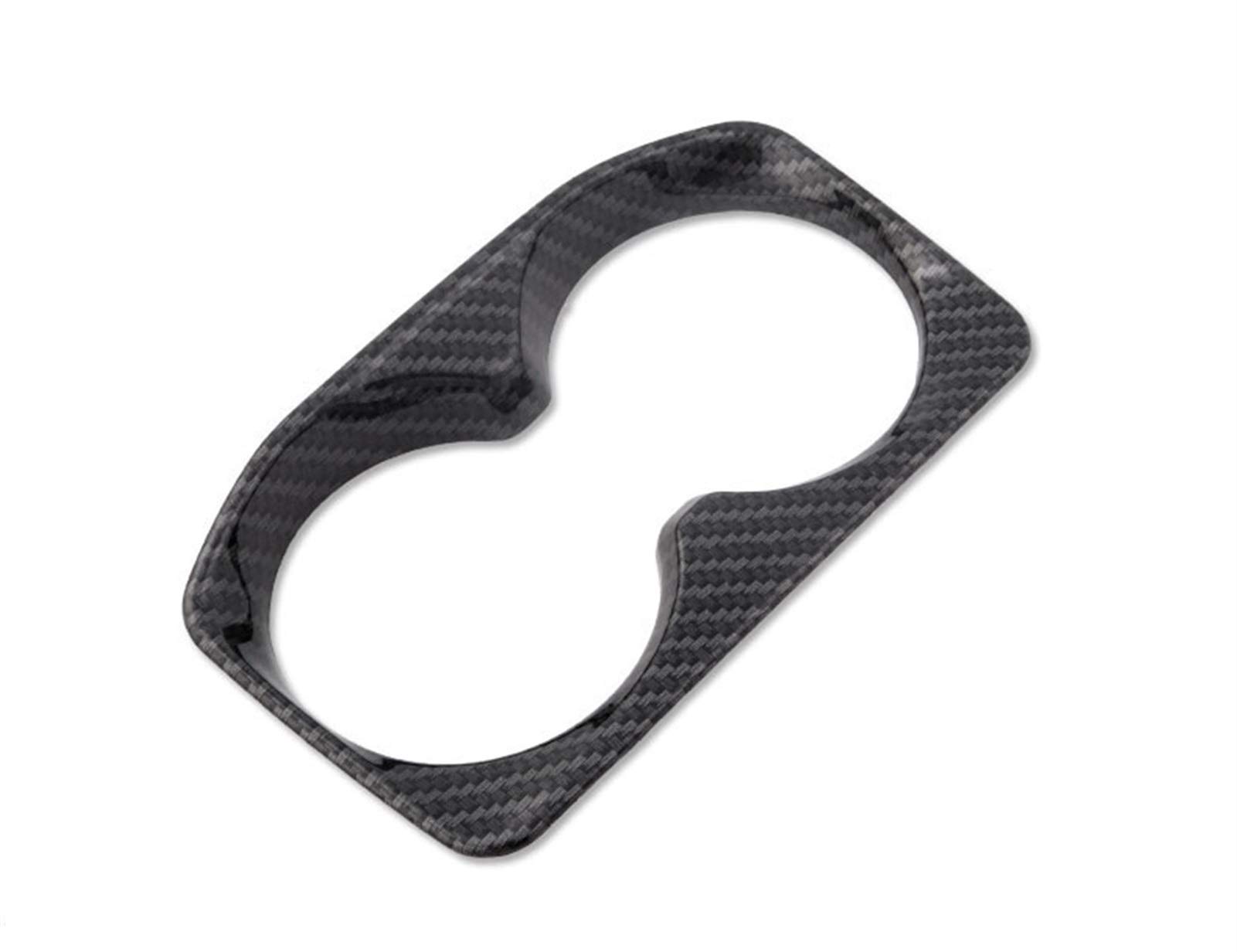 XEDLAMP ABS-Kohlefaser-Wasserbecherhalter-Rahmenabdeckungsaufkleber, for Peugeot, for 5008 3008 GT 2017-2019, Innenzubehör-Dekoration Auto-Lenkrad-Stick(Carbon Fiber) von XEDLAMP