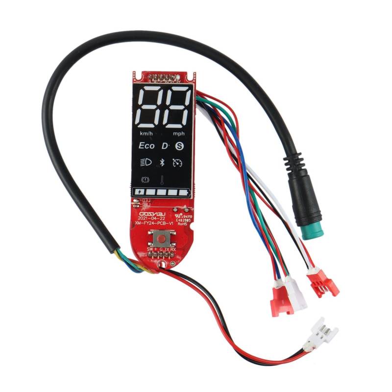 XEDLAMP Armaturenbrett-Anzeige, Bluetooth-Leiterplatte, for OEM, M365 Pro Elektroroller, 36 V, LEZOD-Leiterplatten-Bildschirmteile Multifunktionales Scooter-Dashboard von XEDLAMP