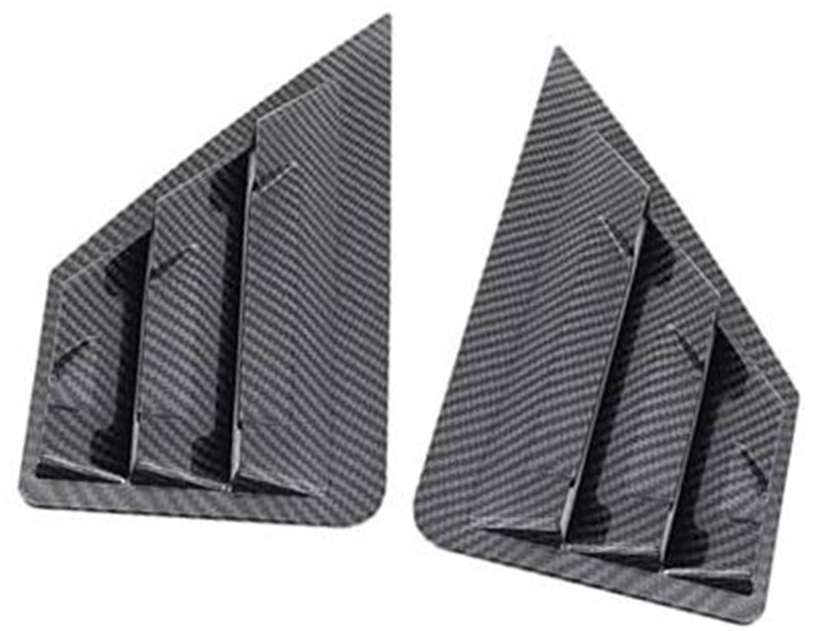 XEDLAMP Aufkleber for Heckscheiben-Lamellenglas-Schwellenabdeckung, for Toyota, for CHR C-HR, 2016–2022, Autozubehör, Jalousien, Zierleistenteile Rollo für die Heckscheibe(Black ABS Carbon Pattern) von XEDLAMP