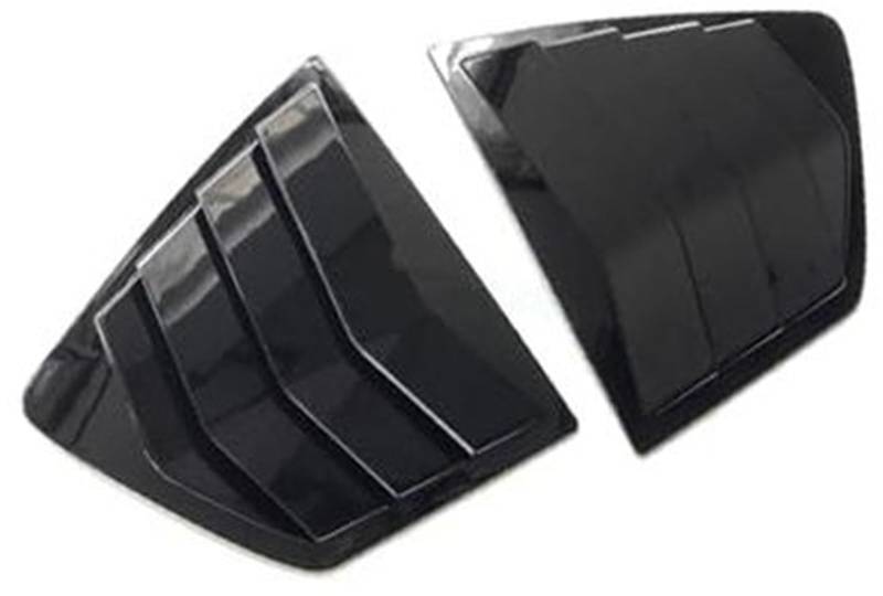 XEDLAMP Aufkleber for die hintere Lamellenfensterabdeckung des Autos, for Accord, 9. Limousine 2014–2017, Lüftungsschlitze, ABS-Seitenverschluss Rollo für die Heckscheibe(Black Gloss Black) von XEDLAMP