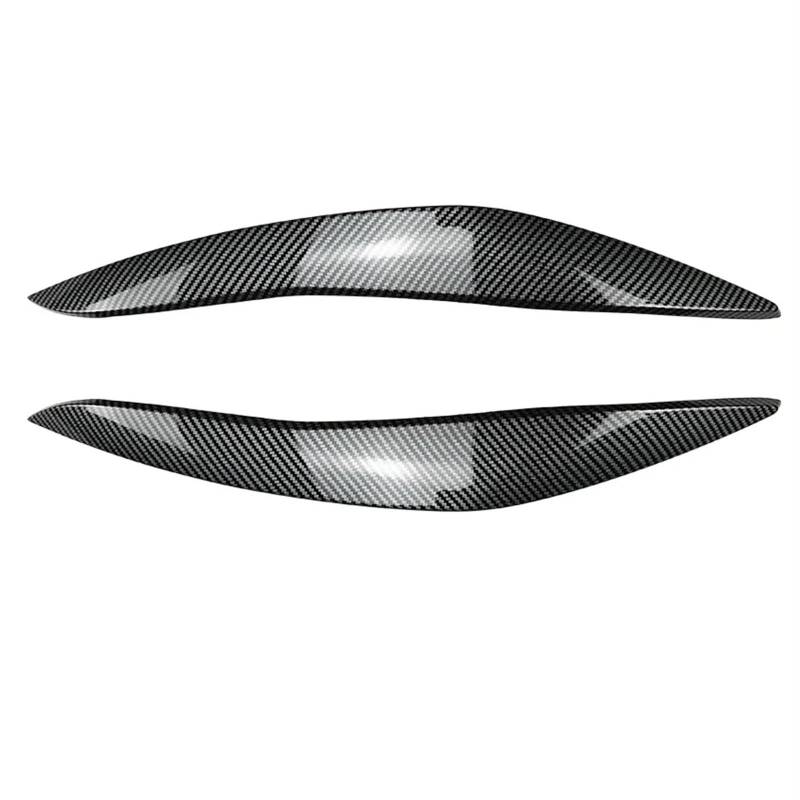 XEDLAMP Auto Frontscheinwerfer Augenlider Augenbrauen Scheinwerfer Augendeckel Abdeckung Zieraufkleber, for 5er F10 F11 2011-2014 Autozubehör Dekorative Scheinwerferaufkleber(Carbon Fiber Pattern) von XEDLAMP