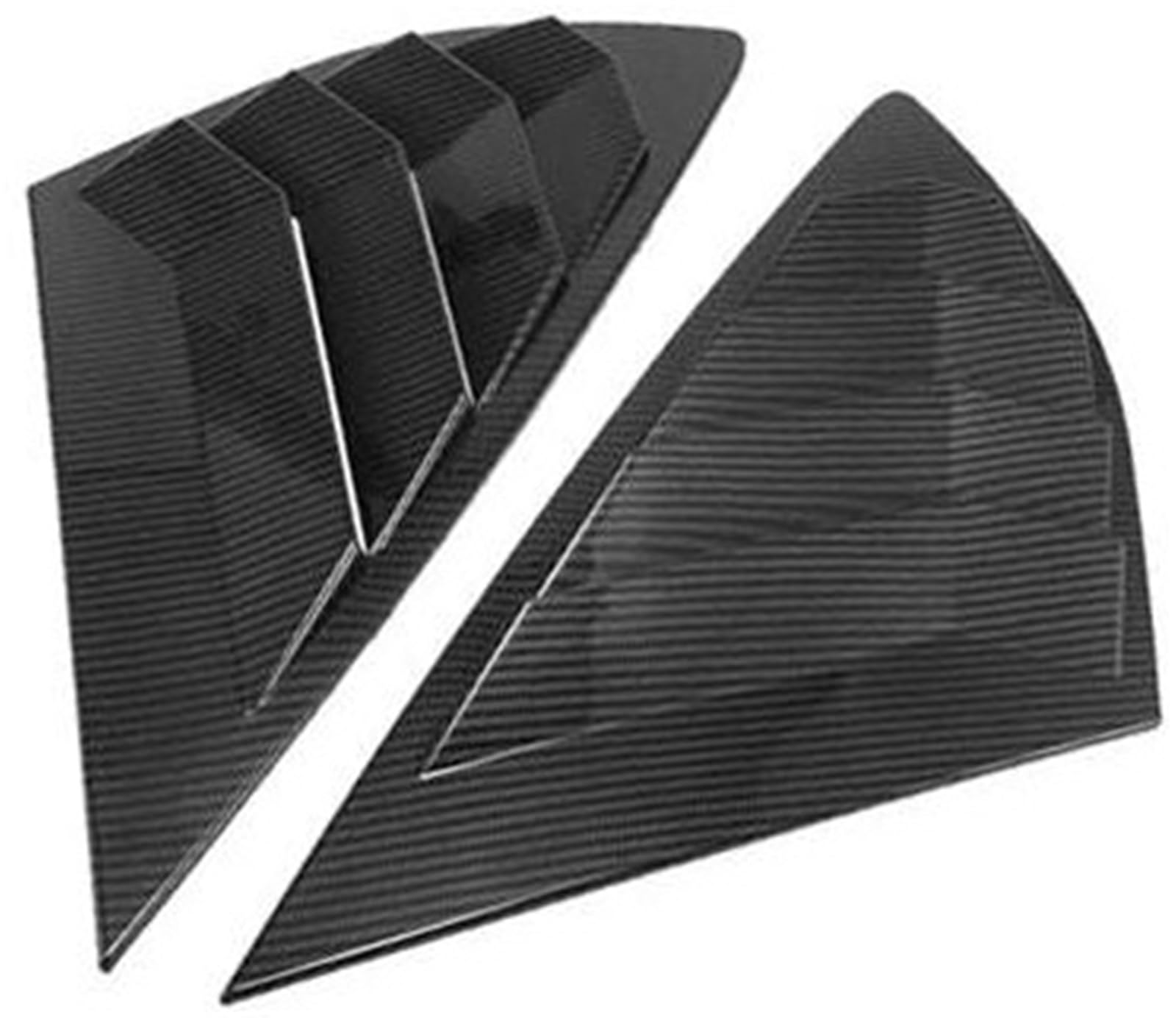 XEDLAMP Auto-Hecklamellen-Fensterabdeckungs-Ordnungsaufkleber, for Ford, for Mondeo, Fusion-Limousine, 2013–2018, Seitenfensterladen-Entlüftungsschaufel, ABS-Kohlefaser, Schwarz Rollo für die Hecksche von XEDLAMP