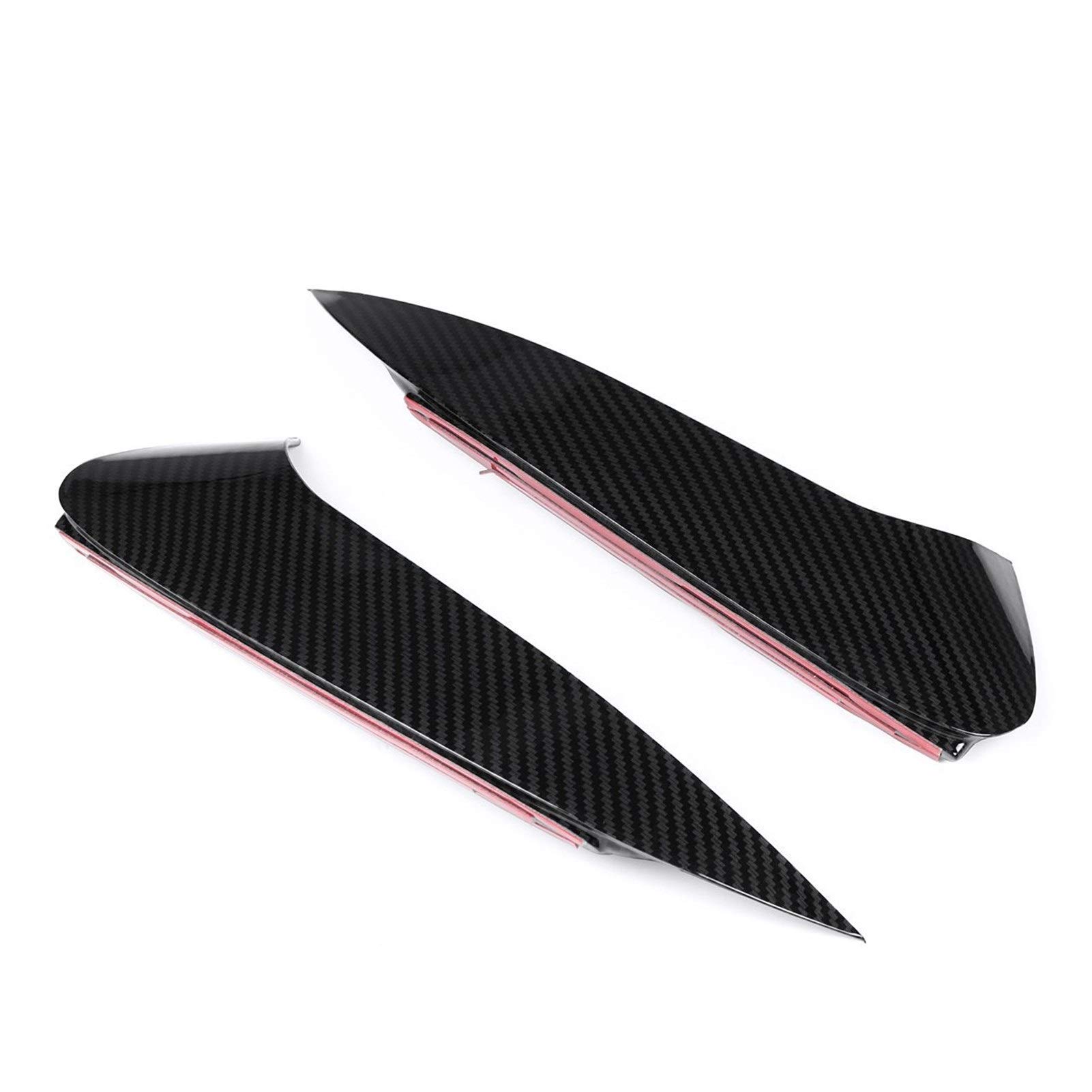 XEDLAMP Auto Heckstoßstangensplitter Spoiler Nebelschlussleuchte Seitliche Canard-Entlüftungsblende, for Mercedes, GLE Klasse Coupé C292 GLE43 GLE63s GLE350d GLE Dekorative Spoilerverkleidung(Carbon f von XEDLAMP