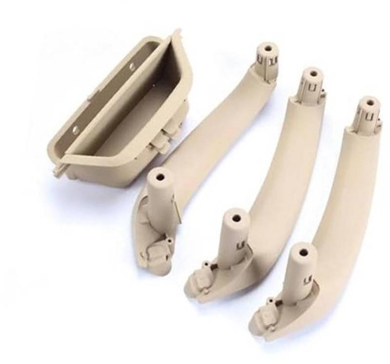 XEDLAMP Auto Innentürgriff LHD RHD 51417250307 Auto vorne Links Türinnengriff Pull Trim Panel Griff, for, X3 X4 F25 F26 2010-2016 Innentürgriff für Autos(Black Lhd 4pcs Beige) von XEDLAMP