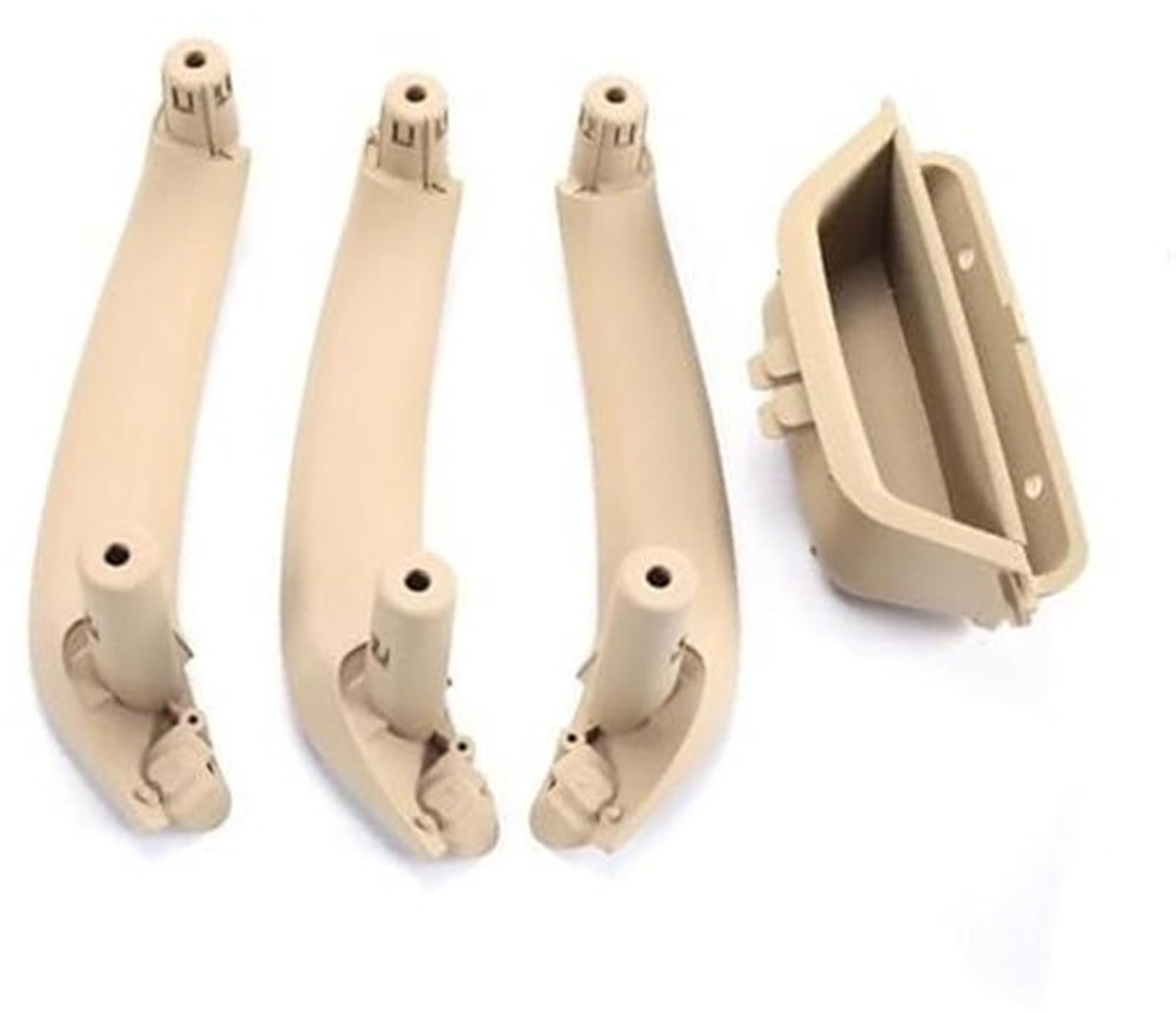 XEDLAMP Auto Innentürgriff LHD RHD 51417250307 Auto vorne Links Türinnengriff Pull Trim Panel Griff, for, X3 X4 F25 F26 2010-2016 Innentürgriff für Autos(Black RHD 4pcs Beige) von XEDLAMP