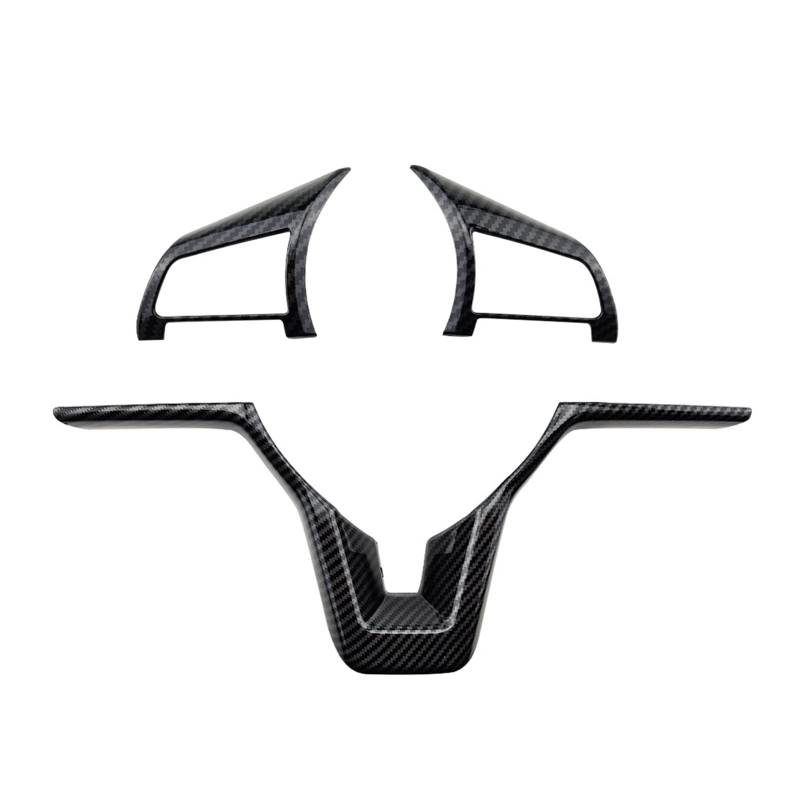 XEDLAMP Auto Lenkrad Panel Schalter Knopf Abdeckung Trim Aufkleber, for Nissan, for Rogue 2016-2020 Zubehör Carbon Faser Auto-Lenkradaufkleber(369 Clock Style) von XEDLAMP