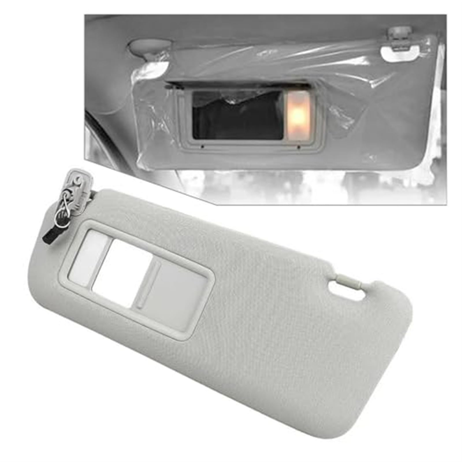 XEDLAMP Auto Linke Sonnenblende Sunproof Shield Sonnenschutzspiegel grau, for Mazda, for CX-9 for CX9 2010-2015 TDY169320 Kosmetikspiegel mit Sonnenblende für Autos von XEDLAMP