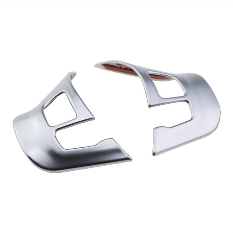 XEDLAMP Auto Styling Chrom Lenkrad Dekoration Trim Abdeckung Aufkleber, for Peugeot, for 208 GTI 2008 2014-2017 Zubehör Auto-Lenkradaufkleber(Matt Silver) von XEDLAMP