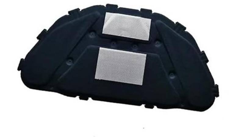 XEDLAMP Auto Wärme Schalldämmung Baumwolle Fronthaube Motormatte Pad Abdeckung Noise Deadener, for, X1 E84 2010-2015 Wärmedämmmatte(Black 2 Double Aluminum) von XEDLAMP