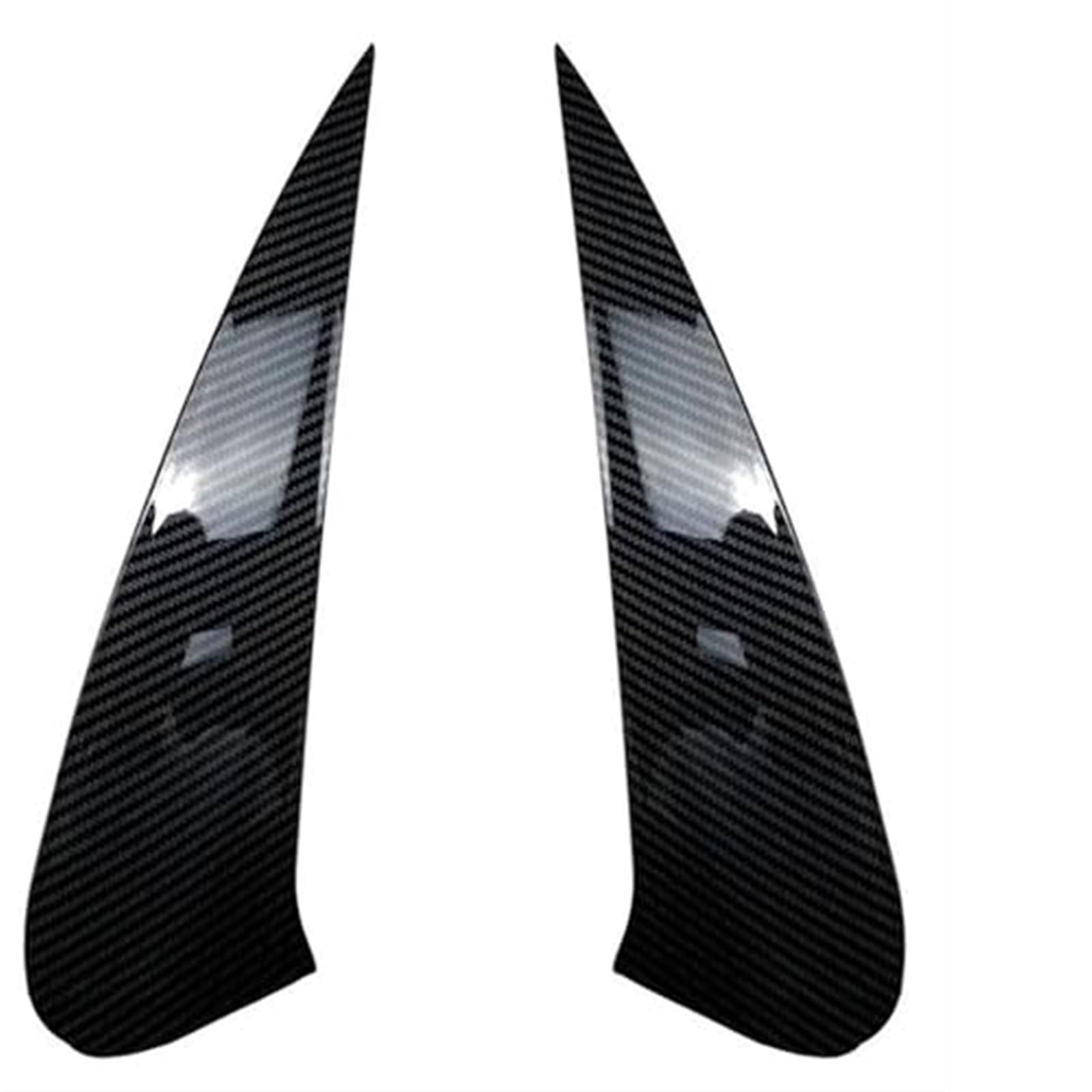 XEDLAMP Autospoiler, for Mercedes-Benz, CLS-Klasse C257 CLS350 CLS450 2018+ AMG 2018-2023 Heckspoiler Lüftungsschlitzabdeckung Seitliche Canard-Heckflosse Auto-Heckdiffusor-Spoiler(Carbon Look Black) von XEDLAMP