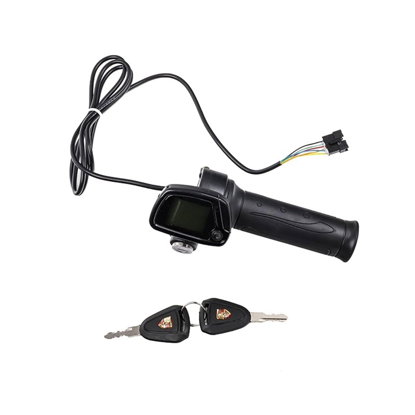 XEDLAMP Elektro-Fahrrad-Roller, 36 V, 48 V, Gaspedal-Zubehör, Gas-Lenker-Controller mit LED-Anzeige Multifunktionales Scooter-Dashboard(36v Accelerator B) von XEDLAMP