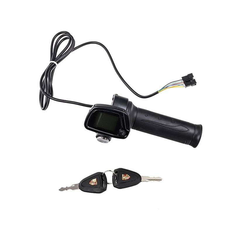 XEDLAMP Elektro-Fahrrad-Roller, 36 V, 48 V, Gaspedal-Zubehör, Gas-Lenker-Controller mit LED-Anzeige Multifunktionales Scooter-Dashboard(36v Accelerator B) von XEDLAMP